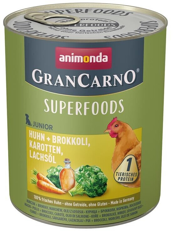 Animonda GranCarno dog Junior Superfoods wet food 800g