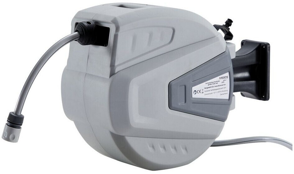 Arebos Automatic Garden Hose Reel 20 m grey