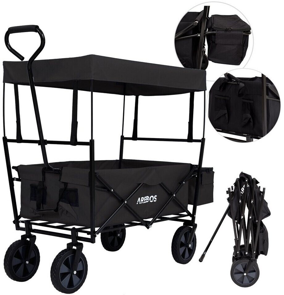FableKids Chariot à main LEO X2 Lite avec toit chariot de Transport pliable
