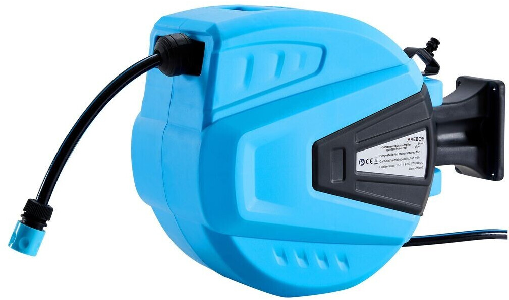 Arebos Automatic Garden Hose Reel 30 m blue