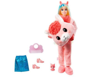 Barbie Poupée Mannequin Cutie Reveal avec costume de licorne en tissu  moelleux et 10 surprises avec changent de couleur, Jouet Enfant, Dès 3 ans