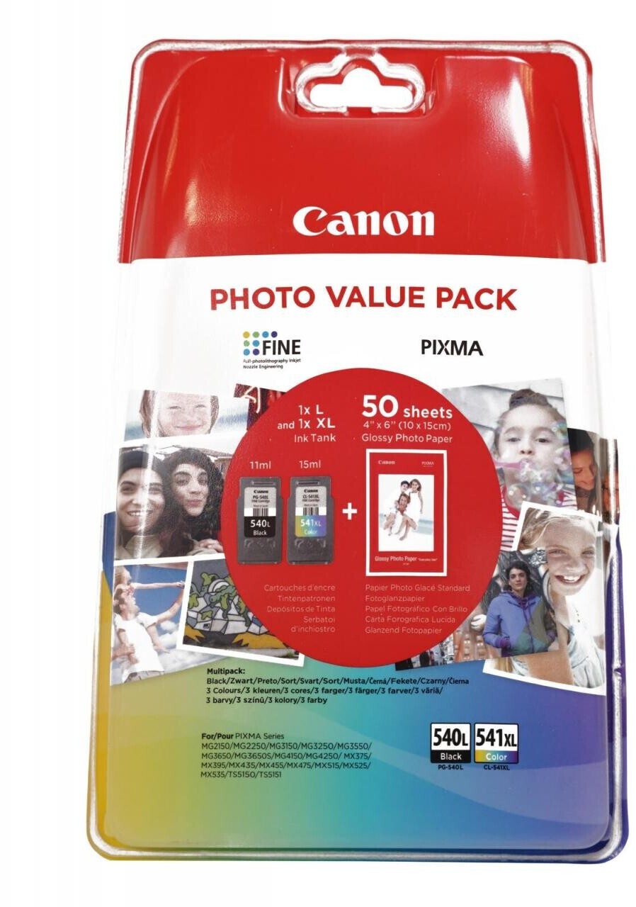 Canon PG-540L / CL-541 XL Photo Value Pack (5224B005) ab € 44,90 |  Preisvergleich bei