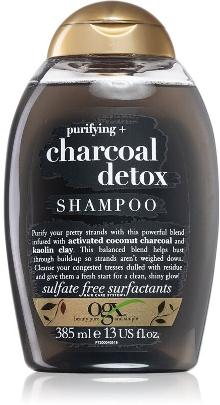 Photos - Hair Product OGX Purifying Charoal Detox Shampoo  (385ml)