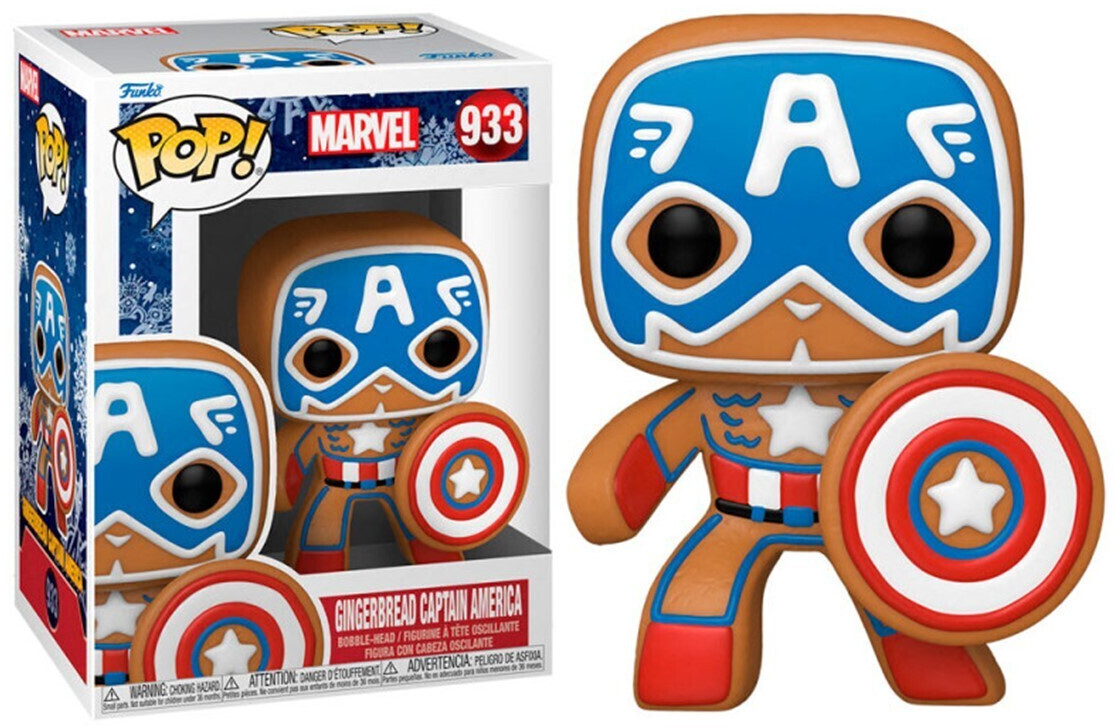 Photos - Action Figures / Transformers Funko Pop! Marvel Holiday - Gingerbread Captain America 