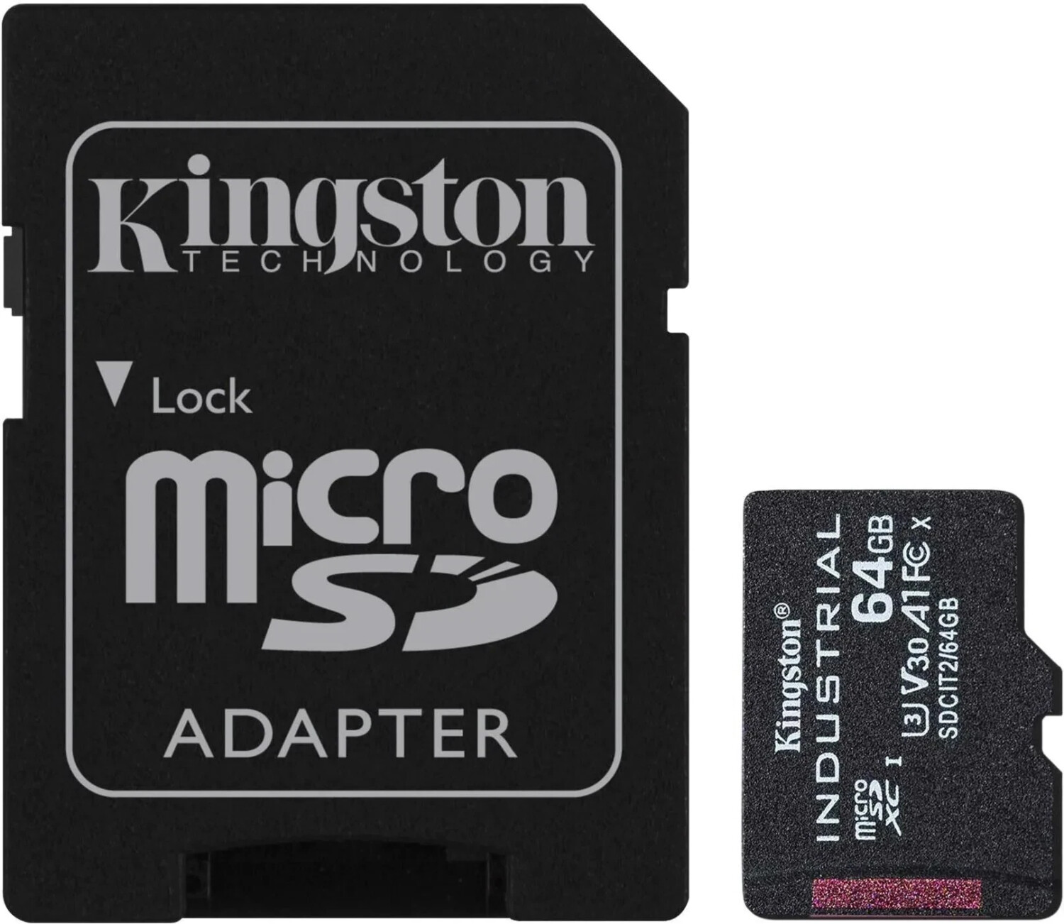 Kingston Industrial MicroSDXC (SDCIT2) 64 Go