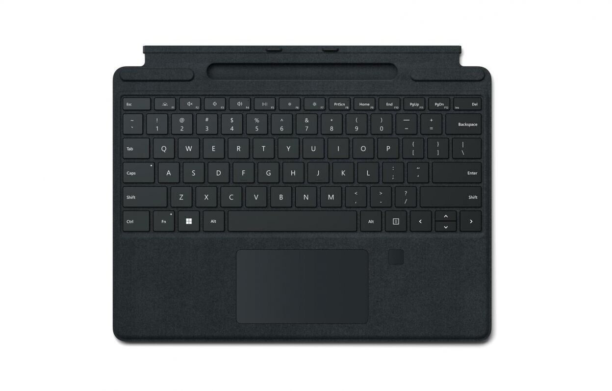 Microsoft Surface Pro Signature avec lecteur d'empreintes digitales noir (DE)