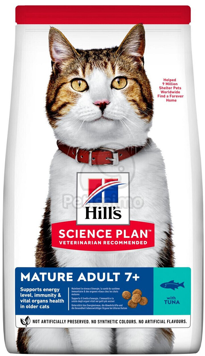 Hill's Science Plan Feline Mature Adult 7+ Tuna Dry 1,5kg