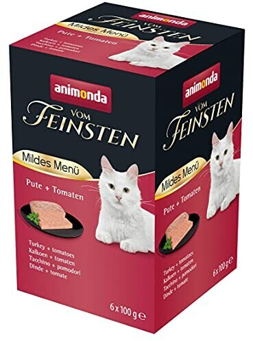 Animonda Vom Feinsten Adult Cat Mild Menu Turkey & Tomato 6x100g