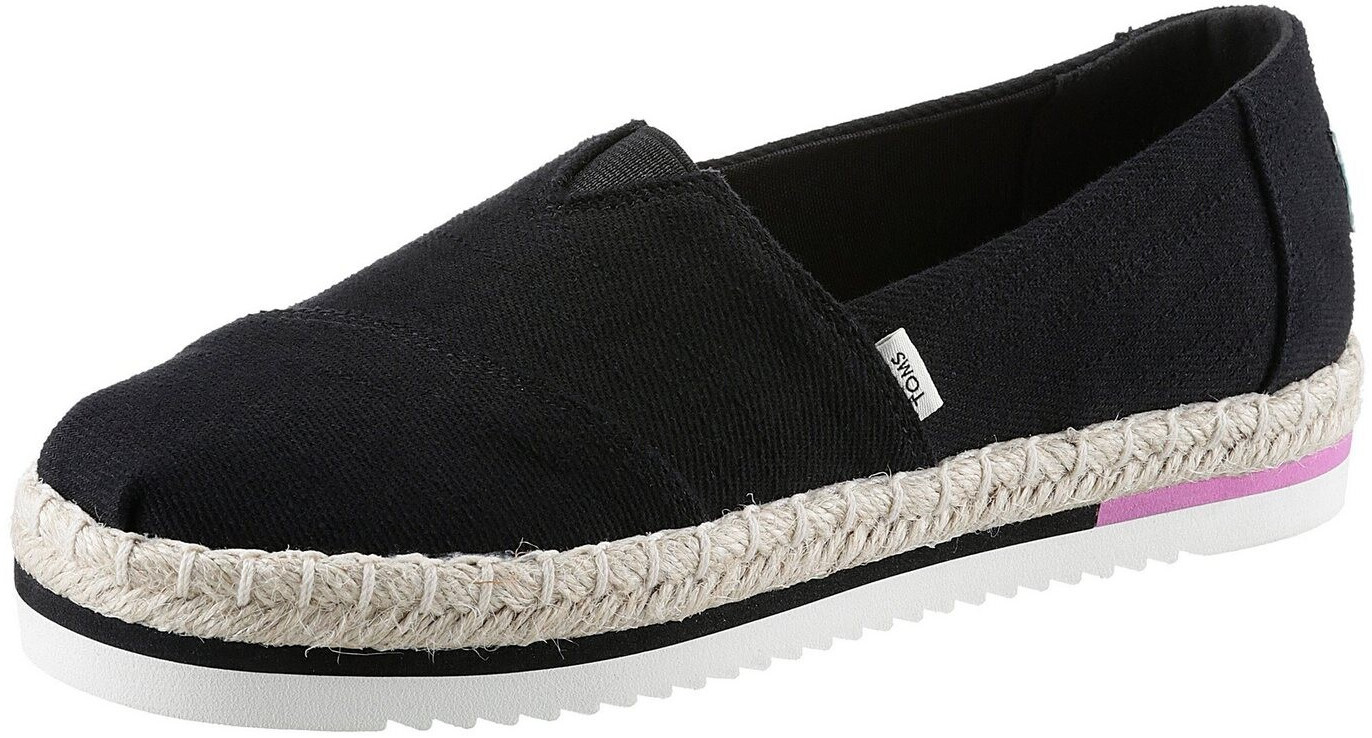 TOMS Shoes Alpargata Platform Rope black heavy twill
