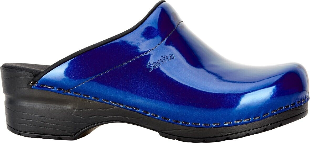 Sanita Original Metallic Patent Open blue