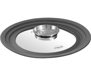 Stoneline Multifunktionaler Glasdeckel mit Silikonrand (24/26/28 