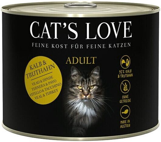 Cat's Love Veal & Turkey with Catnip & Linseed Oil Wet 200g