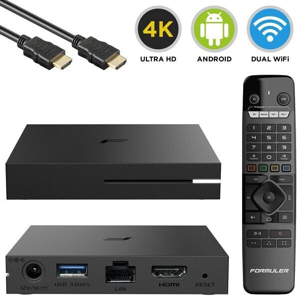 Boitier android iptv formuler z10 pro max 4k wifi double bande 2,4