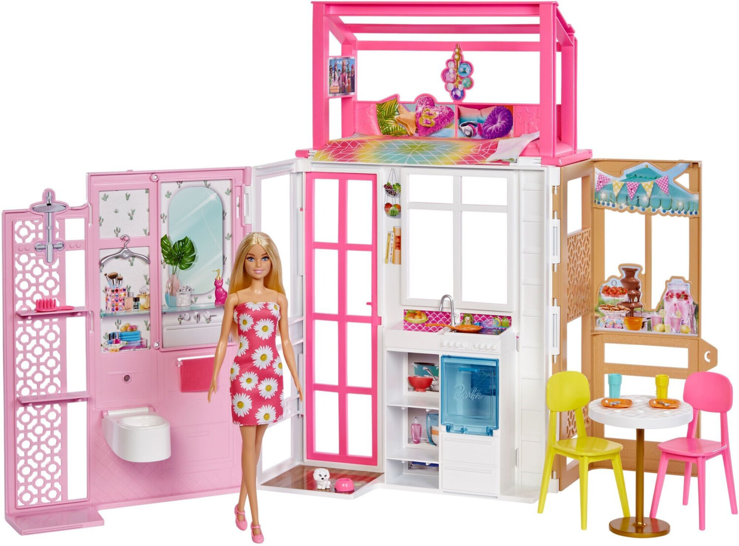 bei ab 42,99 und Preisvergleich | Puppe € (HCD48) Barbie Haus