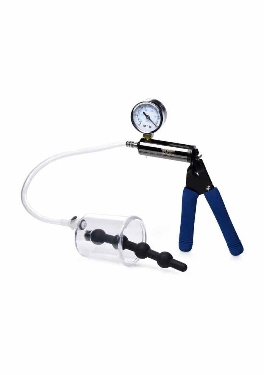 XR Brands Rose Bud Cylinder Beaded Silicone Insert Black