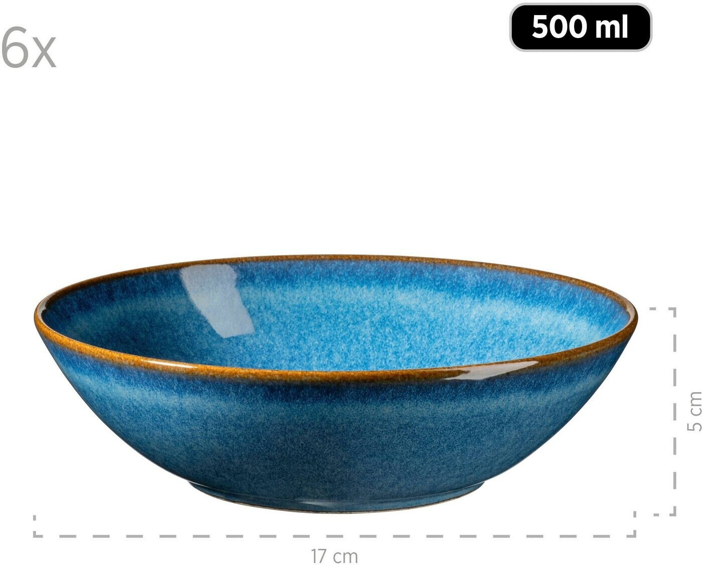 Mäser Bowl-Set Ossia blau (7-tlg.) Preisvergleich ab | bei € 56,80