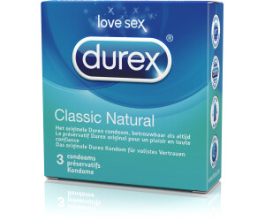 Durex Classic Jeans Confort et Confiance 3 préservatifs lubrifiés