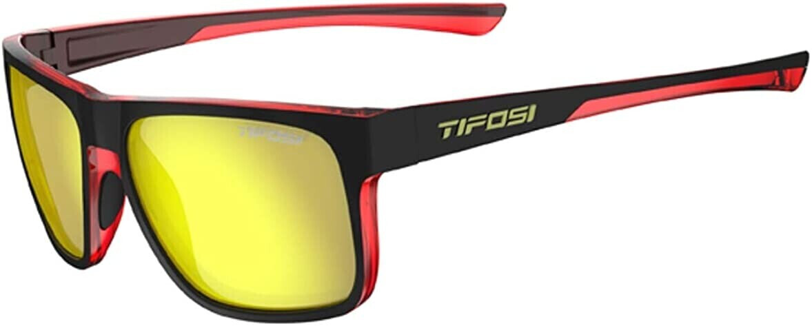 Tifosi Swank Single Lens Sunglasses Casual crimson raven smoke yellow