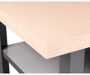 Werktisch für Sparfüchse lichtgrau Ondis24 Werkbank 120cm Nobbi Pro Packtisch aus Metall höhenverstellbare Einlegeböden Justierfüße 95cm mit Arbeitsplatte 