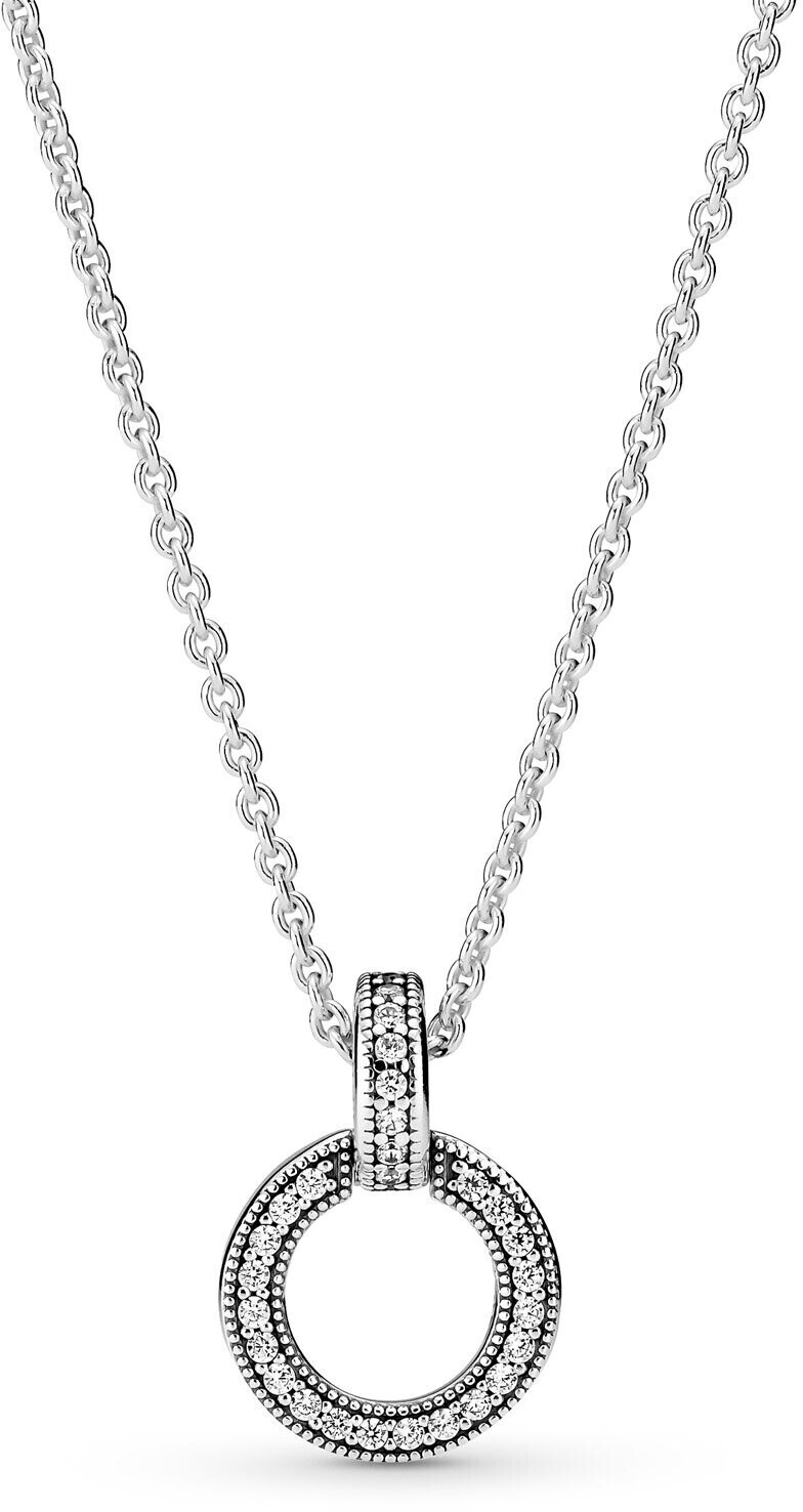 Pandora Double Circle Pendant & Necklace (399487C01)