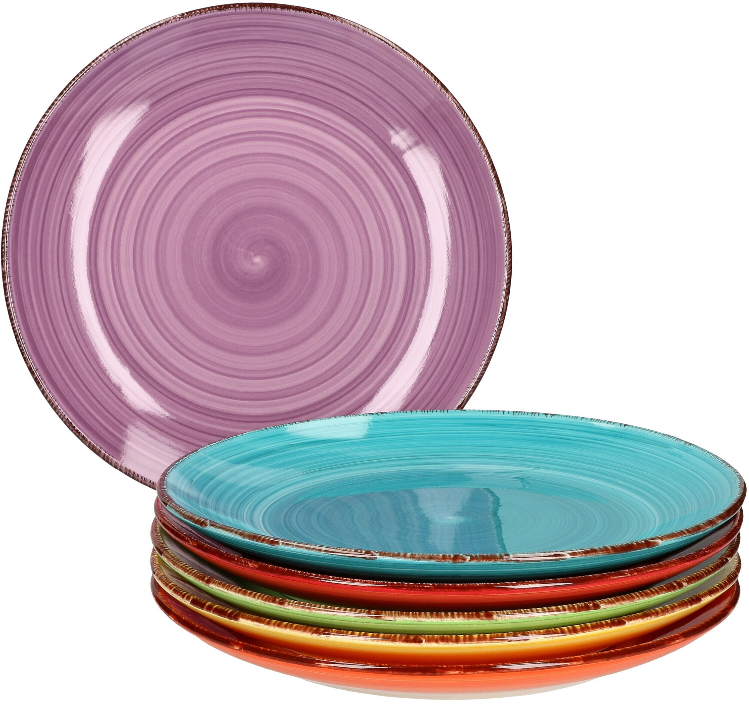 MamboCat Baita 26 cm dinner plate set multicolor (6 pcs.)