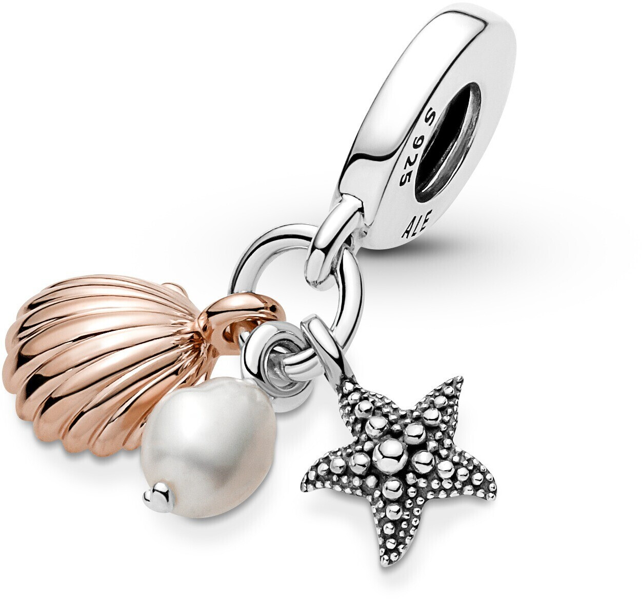 Pandora Freshwater Cultured Pearl, Starfish & Shell (781690C01)