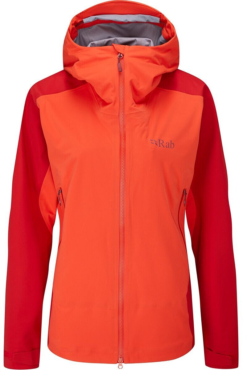 Rab Women's Kinetic Alpine 2.0 Waterproof Jacket (QWG-70) grapefruit