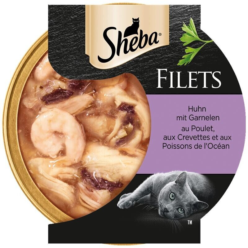 Sheba Filets Chicken & Shrimps Wet Cat Food 60g