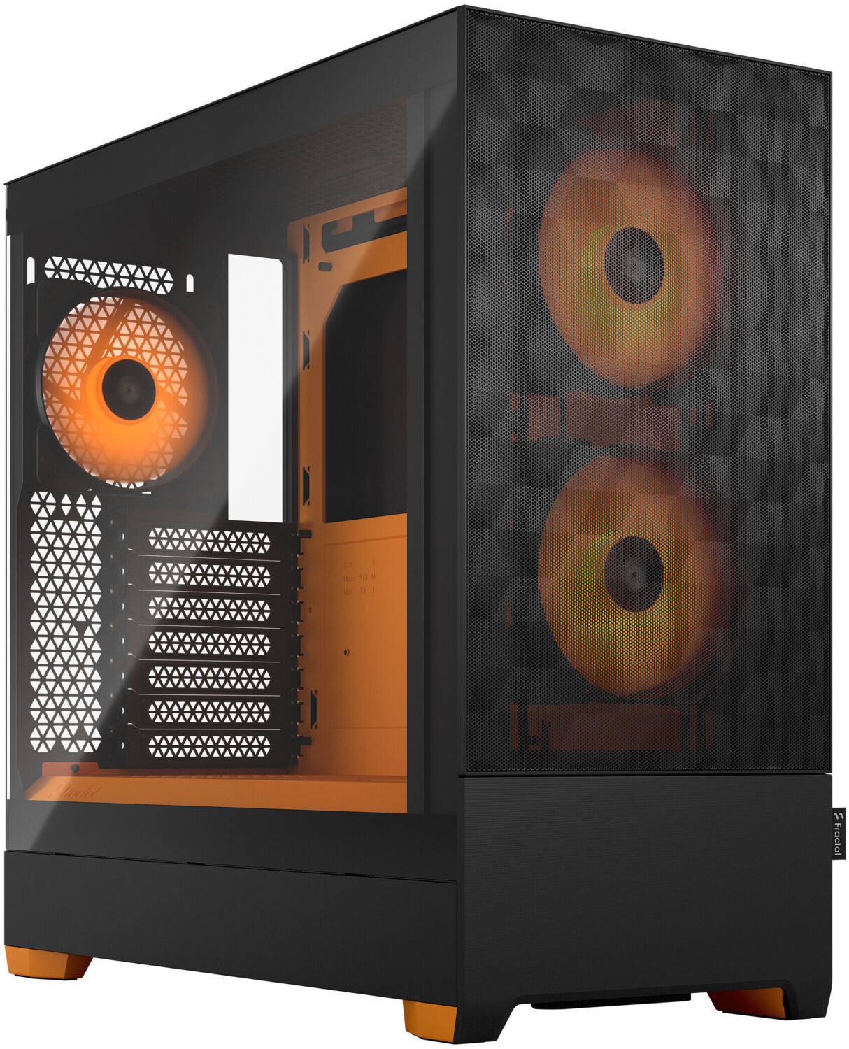 Fractal Design Pop Air RGB Orange Core TG Clear Tint