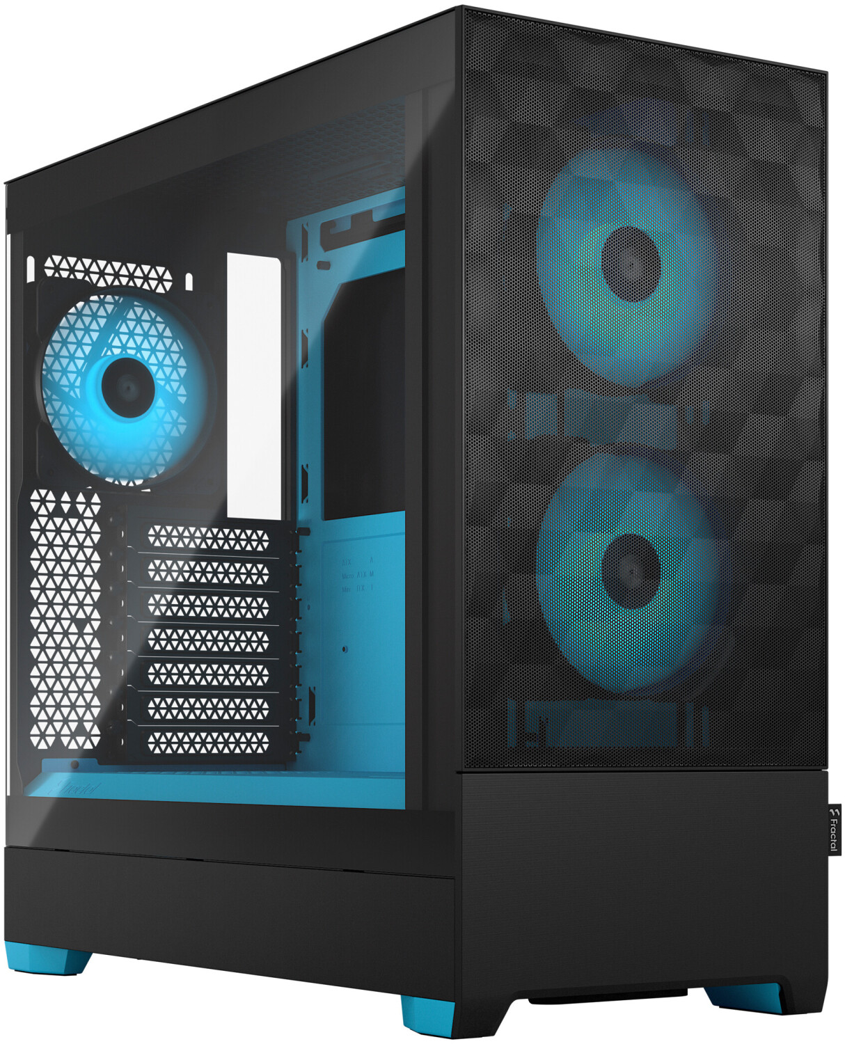 Fractal Design Pop Air RGB Cyan Core TG Clear Tint
