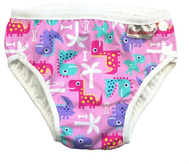 ImseVimse Swim Nappy pink with Dino