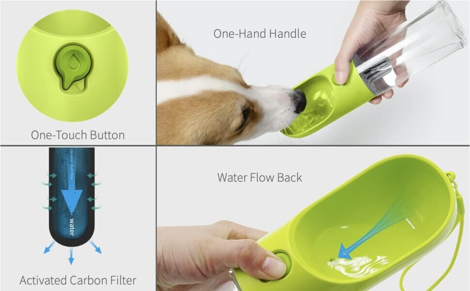 Petkit Gourde pour chien 400ml Green Petkit Gourde pour chien 400ml Green