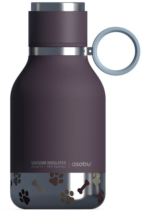 Asobu Gourde pour chien 1L Burgundy Red Asobu Gourde pour chien 1L Burgundy Red