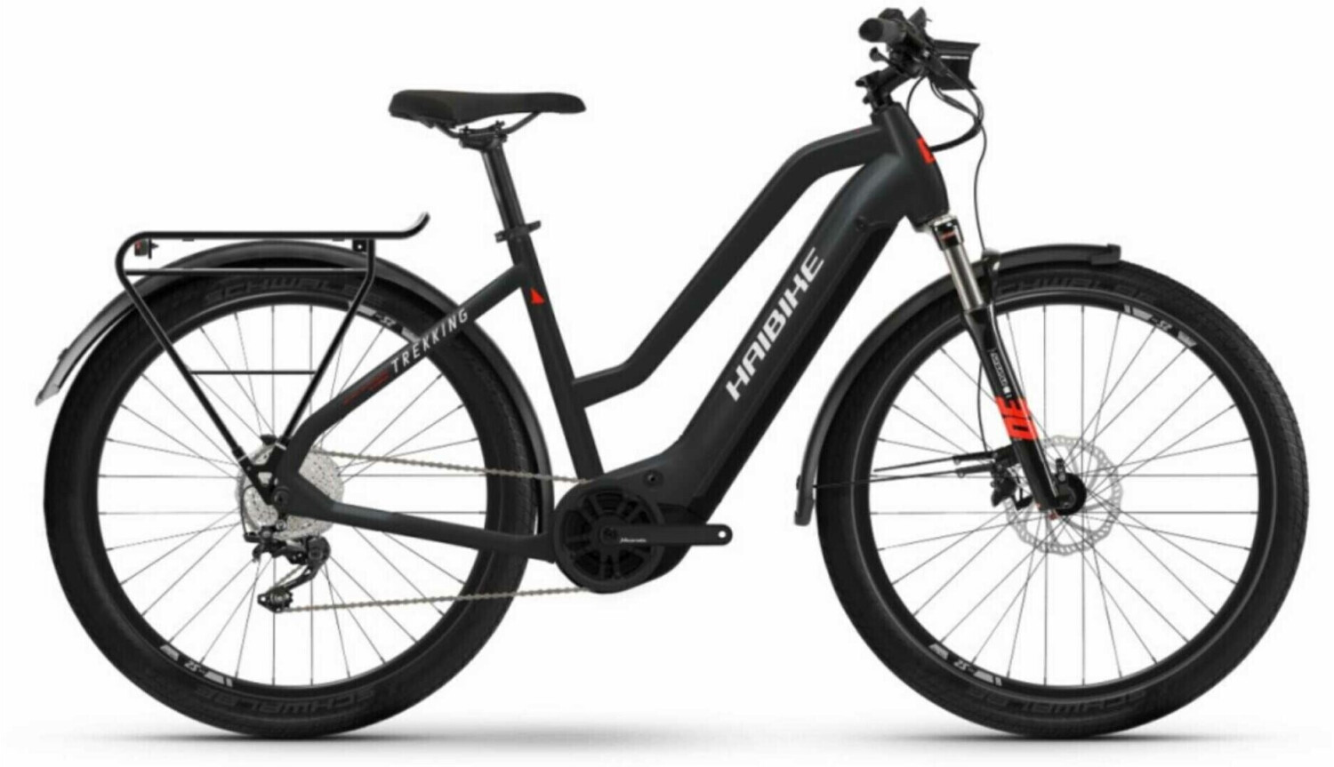 Haibike Trekking 6 (2022) Mid matte black/red reflex