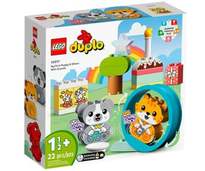 LEGO DUPLO 10977 Mes Premiers Chiot et Chaton avec Effets Sonores, Jouet  d'Éveil Enfant pas cher 