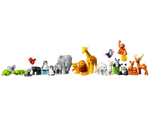 LEGO 10975 Duplo Animaux Sauvages du Monde, Jouet Éducatif pour Enf
