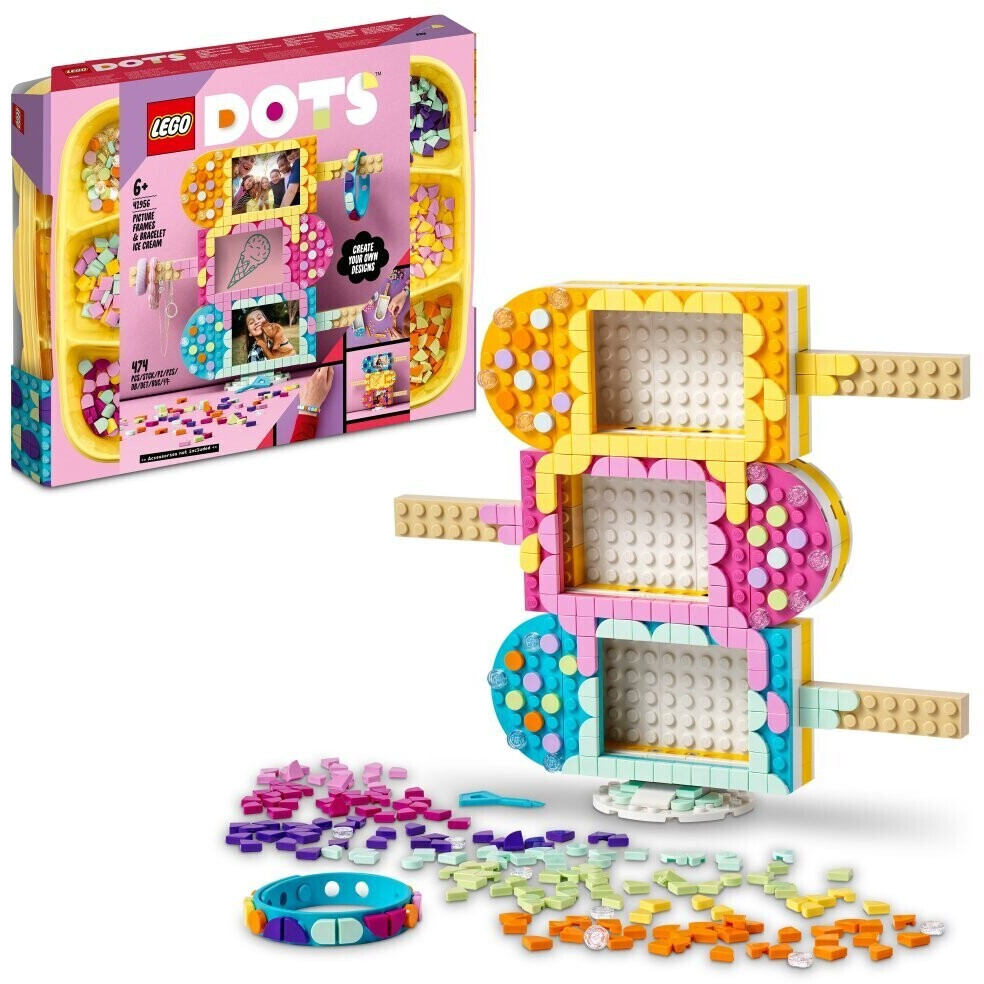 LEGO Dots - Cadres photo et bracelet Crème glacée (41956)