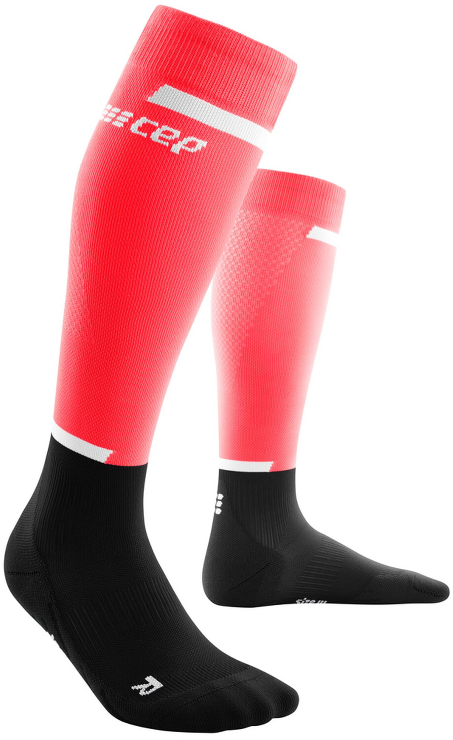 CEP The Run Socks Tall M pink/black