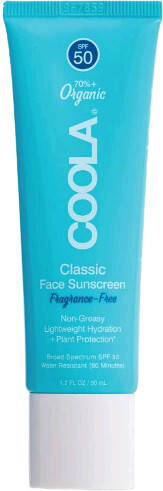 Coola Classic Face Sunscreen Lotion SPF 50 (50ml) White Tea
