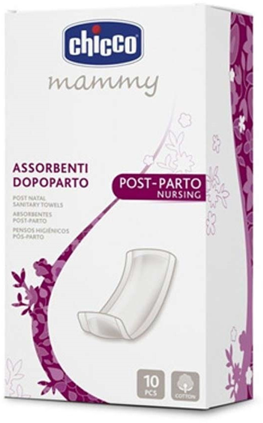 Chicco Assorbenti Post Parto In Cotone Biologico 10 Pz