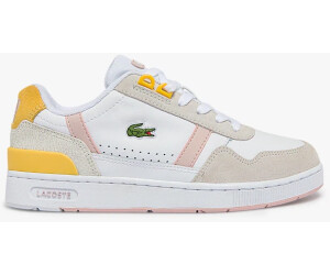 Lacoste T-Clip Leather and Suede Trainers Women white/light pink desde 60,00 € | precios en idealo