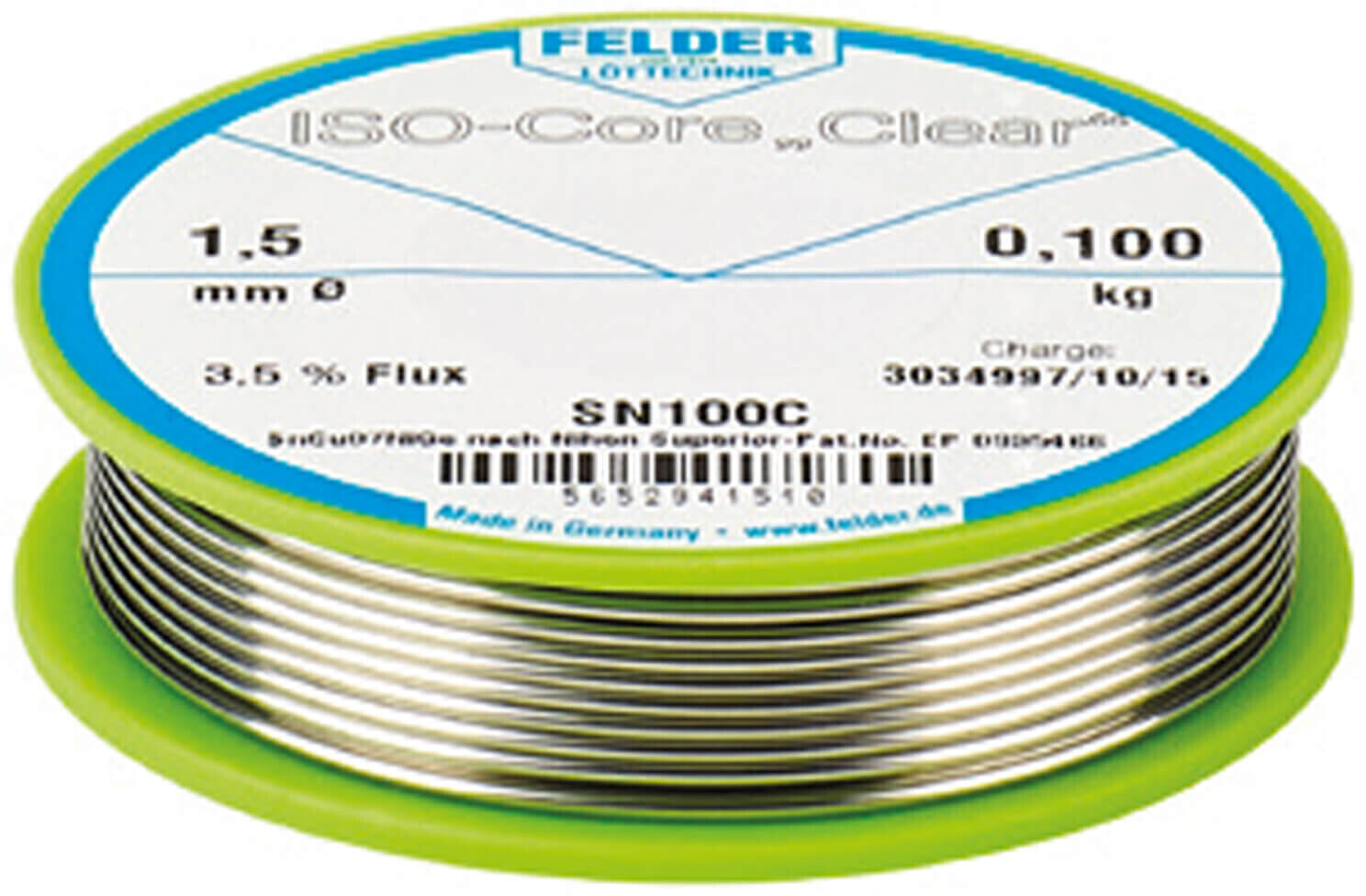 Felder ISO-Core Clear Sn100Ni+ 100g Spule (5552941010) ab 9,14