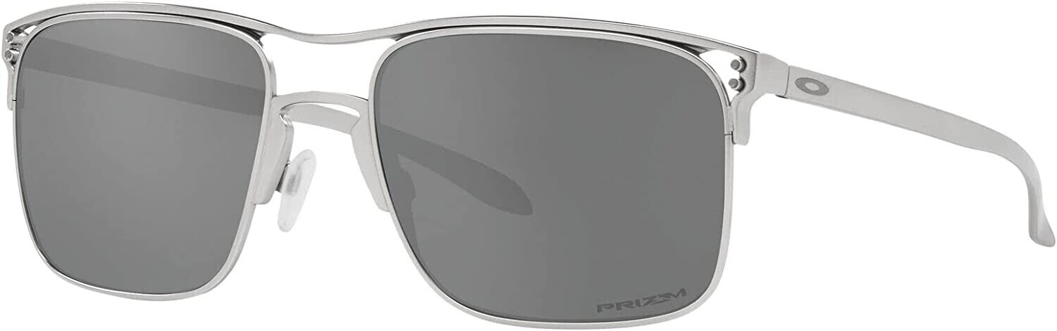 Photos - Sunglasses Oakley OO6048 Holbrook TI Satin Chrome/Prizm Black 