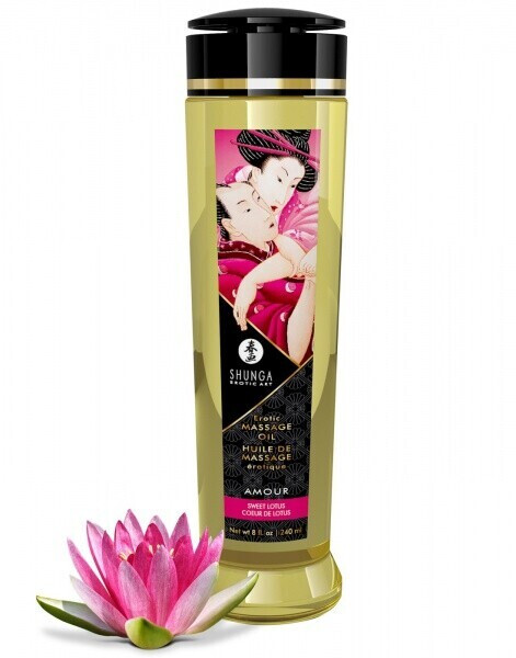 Shunga Huile de massage Organica (240 ml) lotus