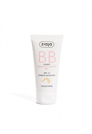 Ziaja BB Cream Normal, Dry and Sensitive Skin Natural (50ml)