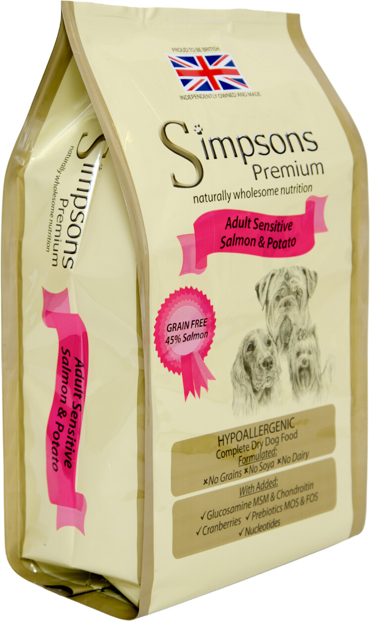 Simpsons Premium Adult Dog Sensitive Lachs & Kartoffel Dry 12kg