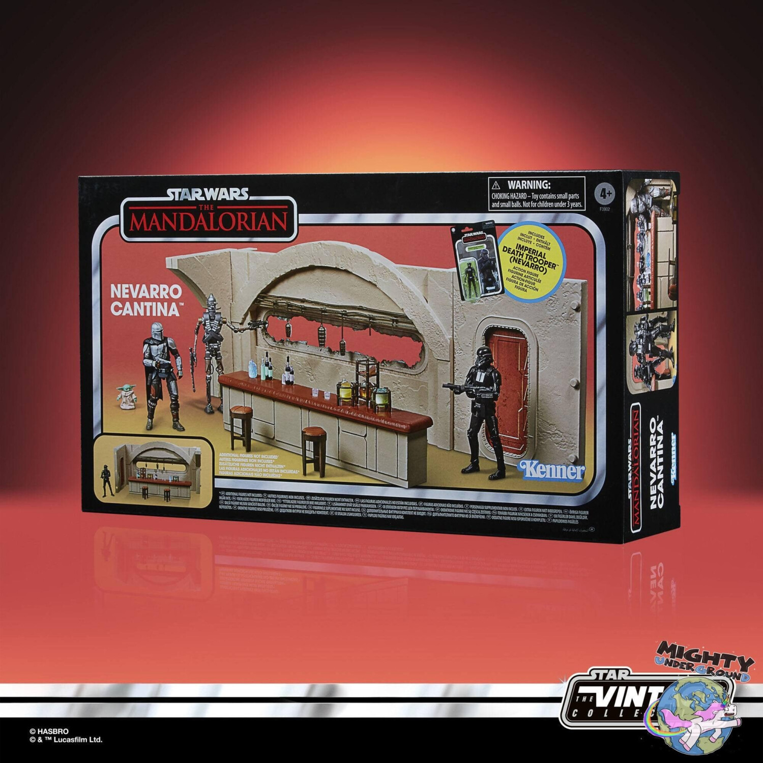 Star Wars The Vintage Collection – The Mandalorian Cantina Playset Con Death Trooper Imperiale (Nevarro), Figura 9cm