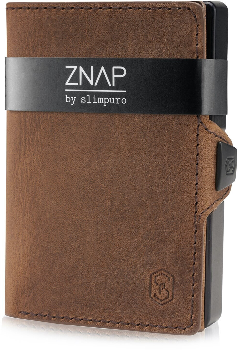 slimpuro Znap Slim Wallet 8/12 Cards vintage brown