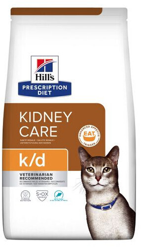 Hill's Prescription Diet Feline Kidney Care k/d with Tuna dry food 1,5kg