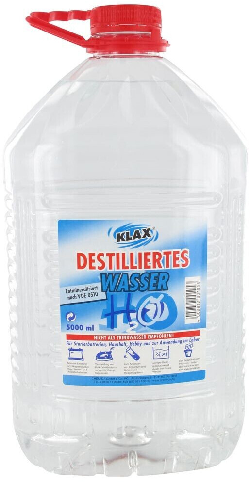 Robbyrob Destilliertes Wasser 5 l ab € 2,29